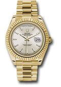 rolex-yellow-gold-day-date-40-watch-fluted-bezel-silver-diagonal-motif-index-dial-president-bracelet-228238-sdmip
