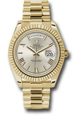 rolex-yellow-gold-day-date-40-watch-fluted-bezel-silver-bevelled-roman-dial-president-bracelet-228238-srp