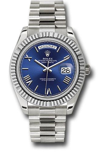 rolex-white-gold-day-date-40-watch-fluted-bezel-blue-bevelled-roman-dial-president-bracelet-228239-blrp