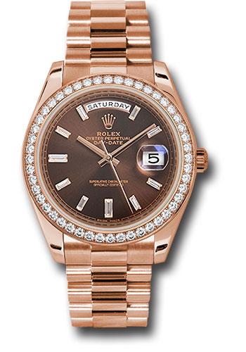 rolex-everose-gold-day-date-40-watch-everose-gold-bezel-chocolate-baguette-diamond-dial-president-bracelet-228345rbr-chobdp