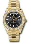 rolex-yellow-gold-day-date-40-watch-bezel-black-baguette-diamond-dial-president-bracelet-228348rbr-bkbdp
