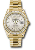 rolex-yellow-gold-day-date-40-watch-bezel-silver-diagonal-motif-index-dial-president-bracelet-228348rbr-sdmip