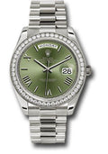 rolex-white-gold-day-date-40-watch-bezel-olive-green-bevelled-roman-dial-president-bracelet-228349rbr-ogrp