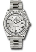 rolex-white-gold-day-date-40-watch-bezel-silver-quadrant-motif-bevelled-roman-dial-president-bracelet-228349rbr-sqmrp