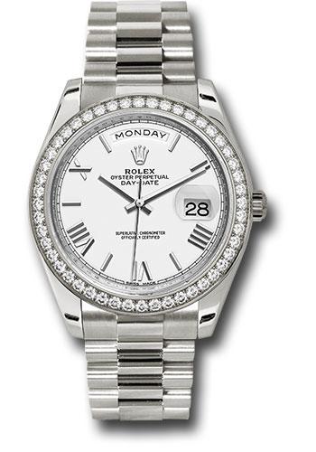 rolex-white-gold-day-date-40-watch-bezel-white-bevelled-roman-dial-president-bracelet-228349rbr-wrp