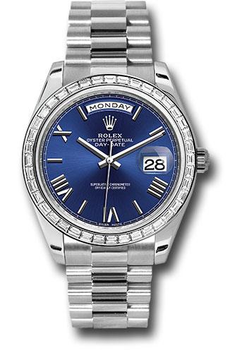 rolex-950-platinum-day-date-40-watch-bezel-blue-bevelled-roman-dial-president-bracelet-228396tbr-blrp