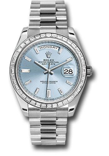 rolex-950-platinum-day-date-40-watch-bezel-ice-blue-baguette-diamond-dial-president-bracelet-228396tbr-ibbdp