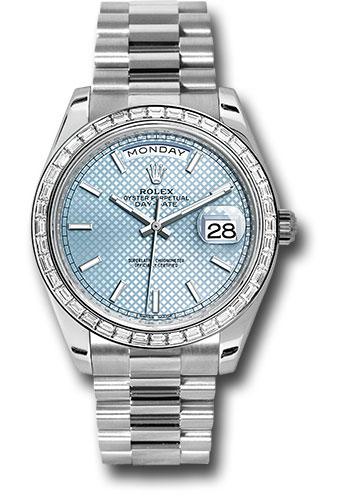 rolex-950-platinum-day-date-40-watch-bezel-ice-blue-diagonal-motif-index-dial-president-bracelet-228396tbr-ibdmip