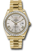 rolex-yellow-gold-day-date-40-watch-bezel-silver-bevelled-roman-dial-president-bracelet-228398tbr-sdrp