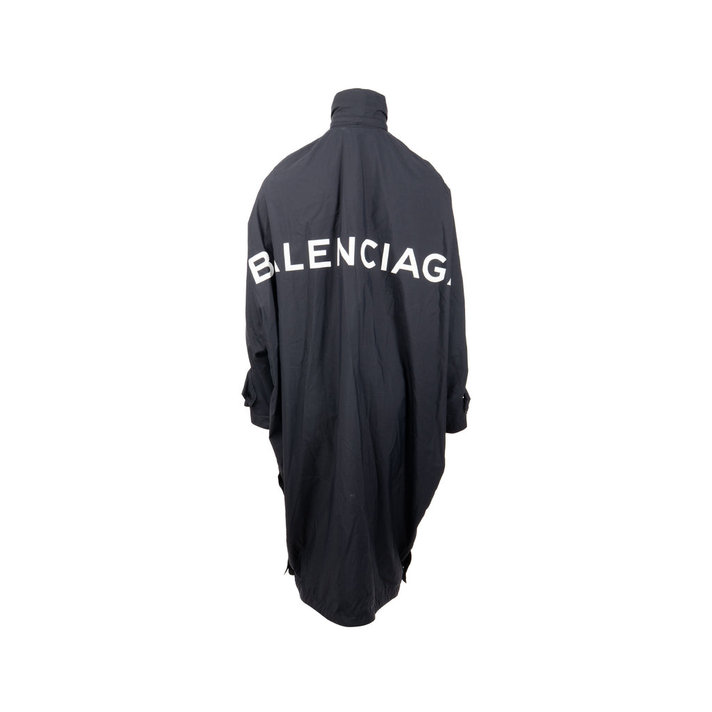 balenciaga-size-34-logo-anorak-nylon-black-shw