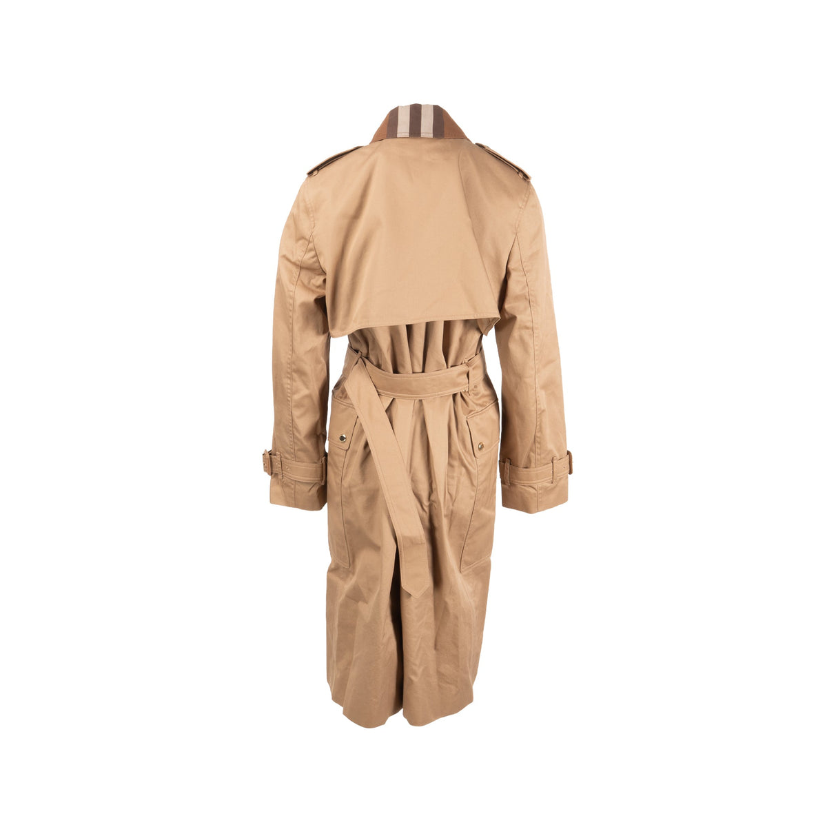 burberry-size-uk-10-sandridge-long-trench-coat-with-belt-cotton-dark-beige-camel