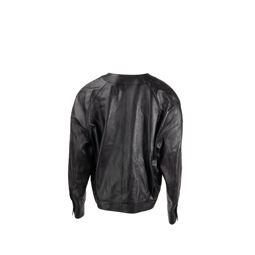 chanel-size-40-detailed-button-coat-lambskin-black