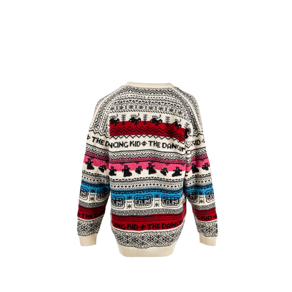 celine-size-s-the-dancing-kid-knit-cardigan-wool-multicolour