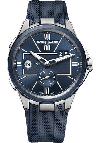 ulysse-nardin-executive-dual-time-42-mm-beware-of-blast-steel-case-blue-dial-rubber-strap-243-20-3-43