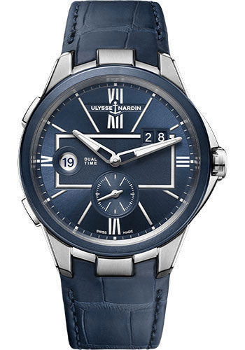 ulysse-nardin-executive-dual-time-42-mm-beware-of-blast-steel-case-blue-dial-leather-strap-243-20-43
