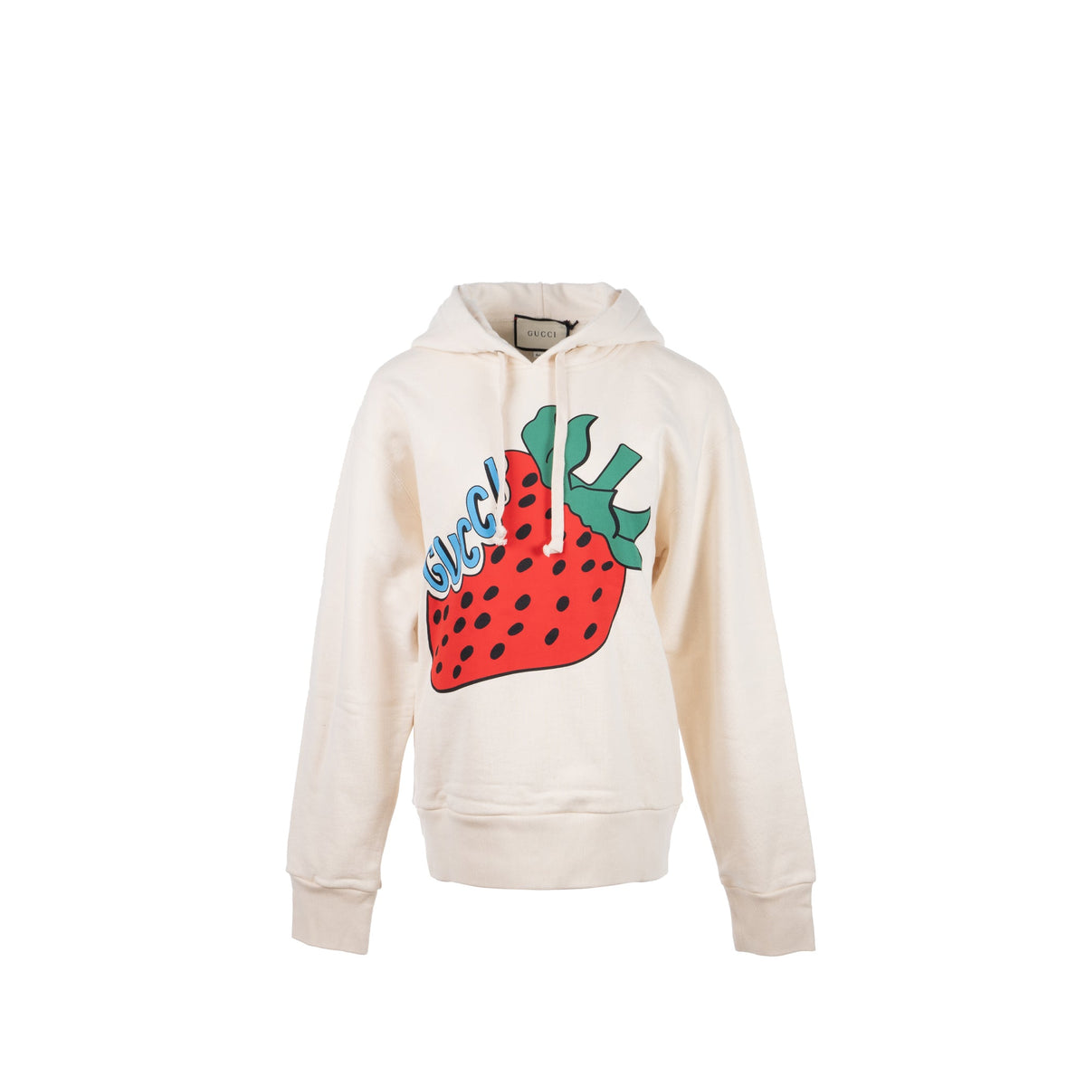 gucci-size-s-strawberry-printed-hoodie-cotton-white-multicolour