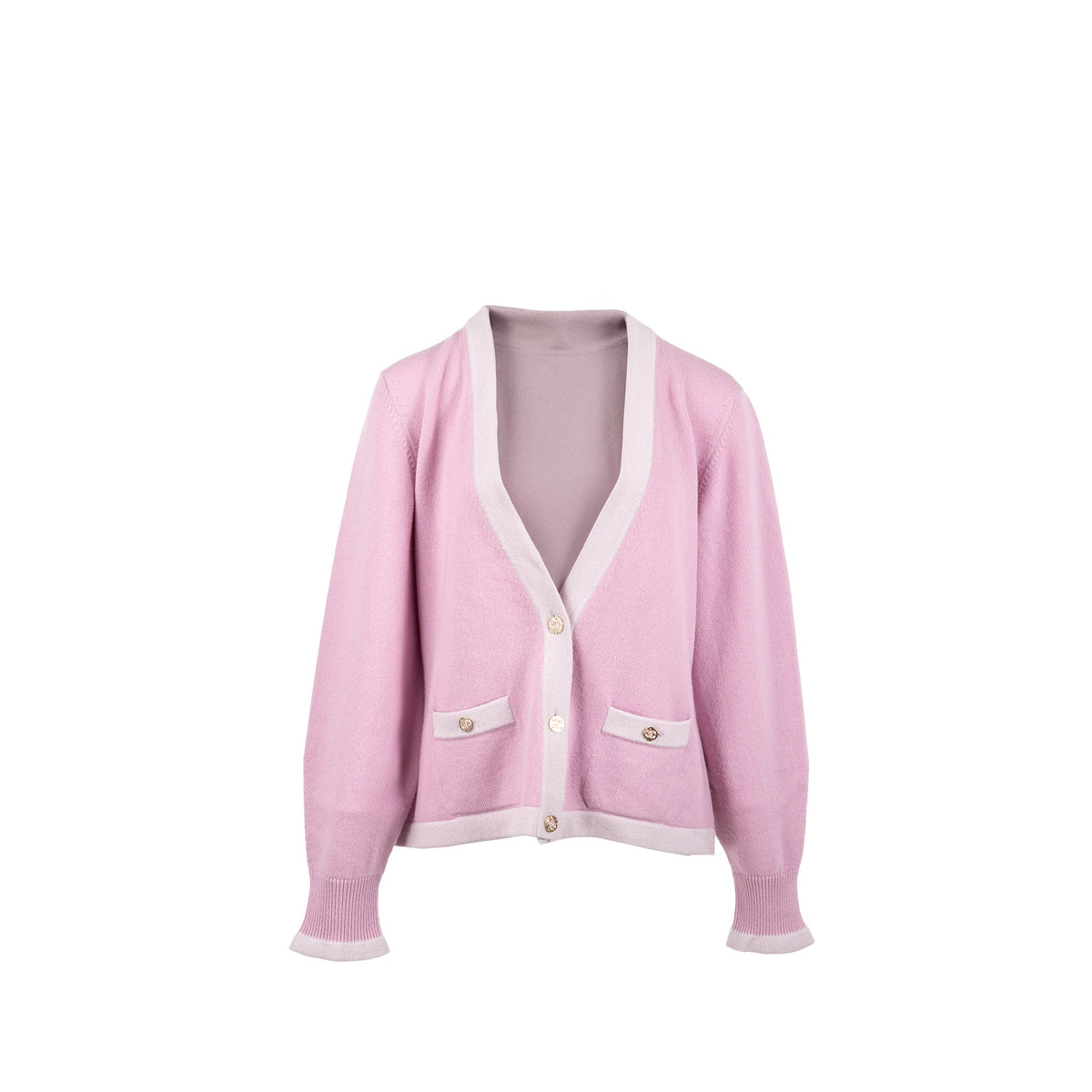 chanel-size-50-cardigan-cashmere-light-purple