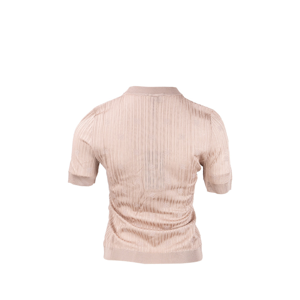 fendi-size-38-knit-short-sleeve-viscose-beige