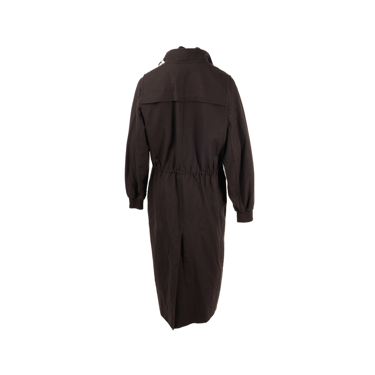 hermes-size-40-ensemble-coat-and-vest-virgin-wool-silk-dark-brown-sell-in-set