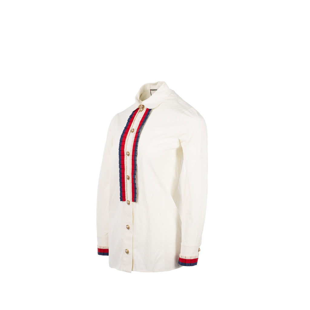 gucci-size-38-detailed-ribbon-shirt-cream-multicolor