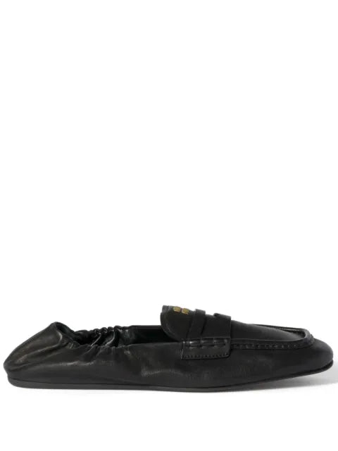 Miu Miu embossed-logo loafers – 40926