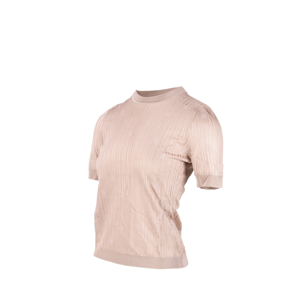 fendi-size-38-knit-short-sleeve-viscose-beige