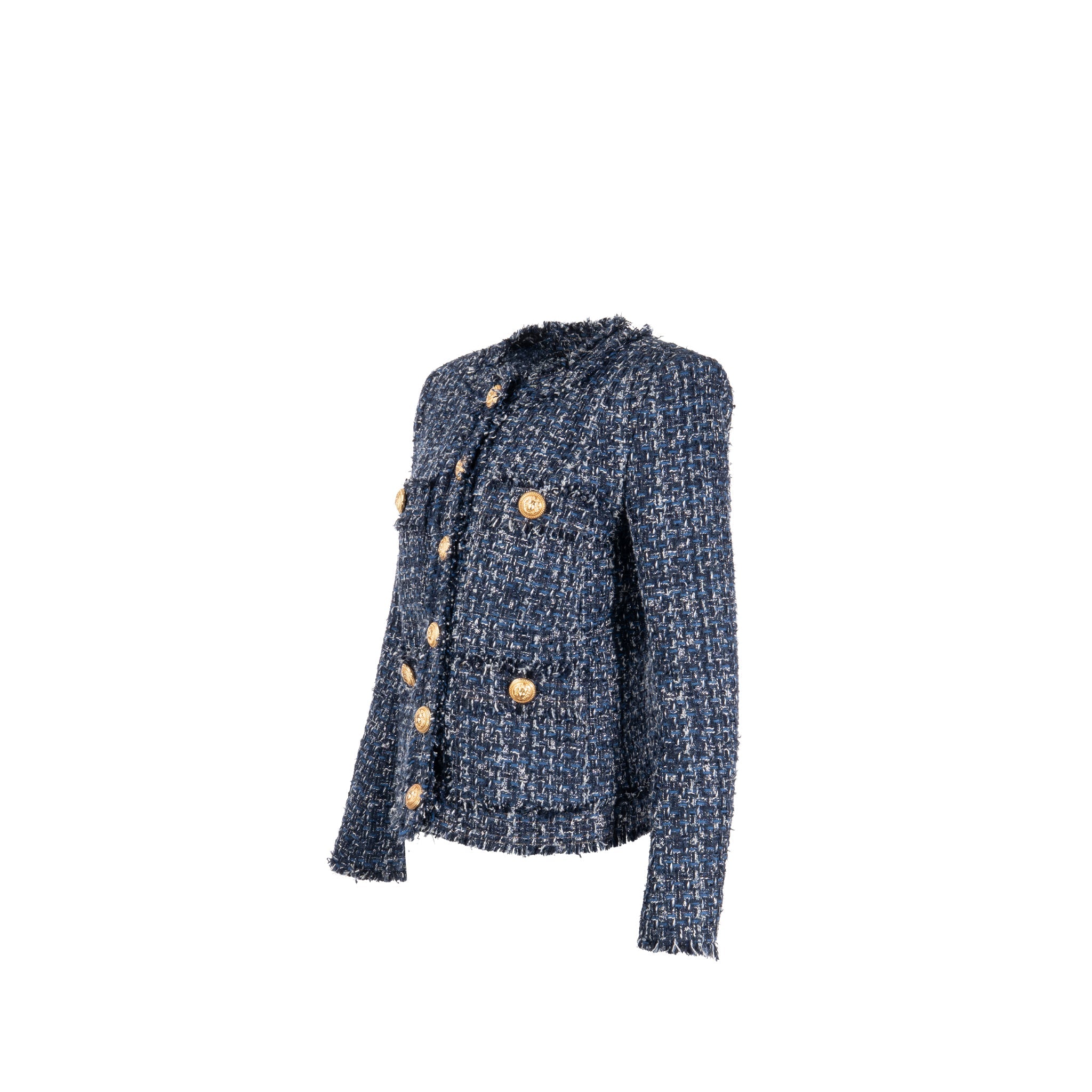 balmain-size-36-tweed-jacket-blue