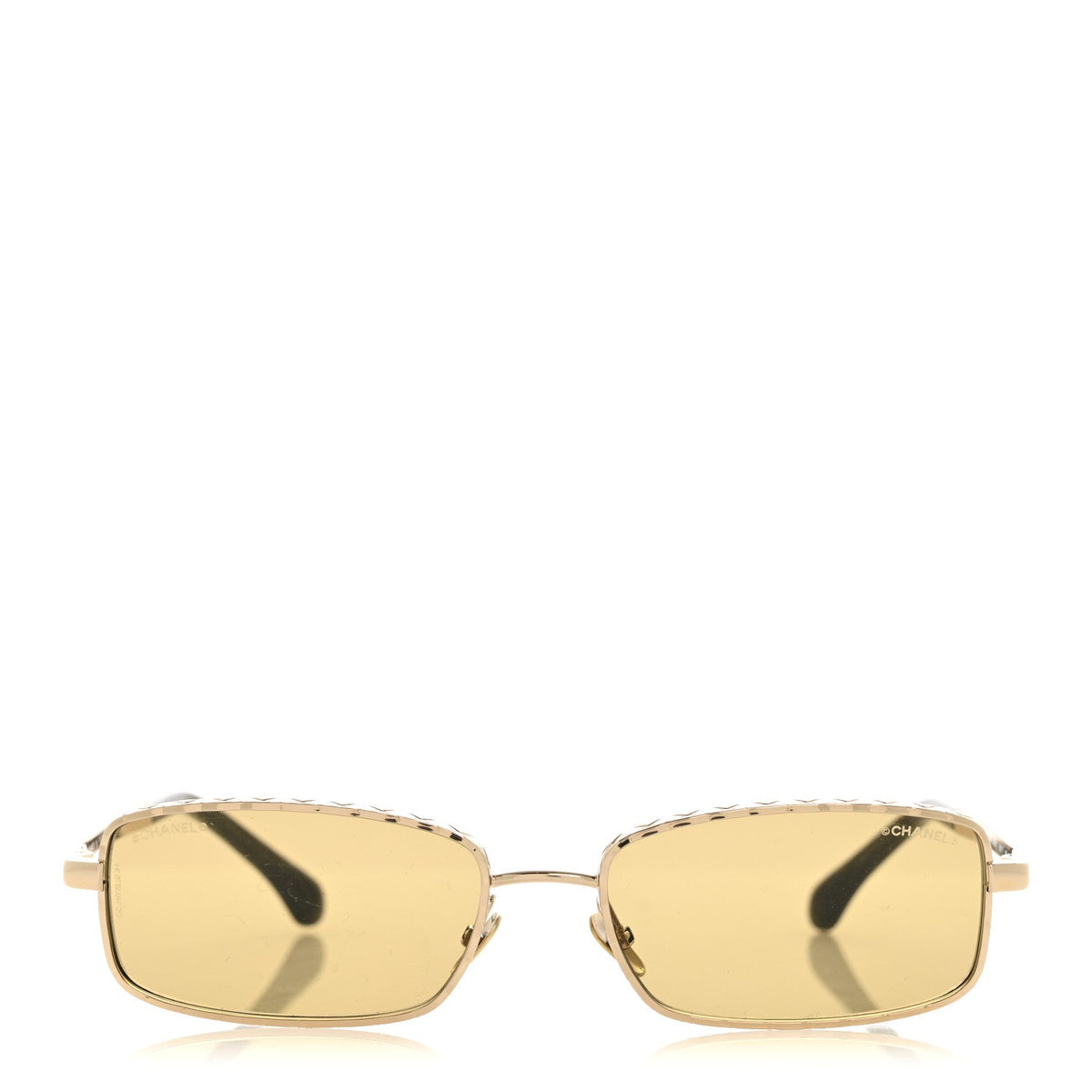 Chanel Rectangle Sunglasses — Green