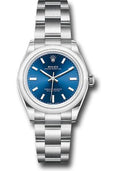 rolex-oyster-perpetual-31-watch-domed-bezel-blue-index-dial-oyster-bracelet-2020-release-277200-bluio