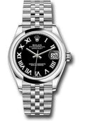 rolex-steel-and-white-gold-datejust-31-watch-domed-bezel-black-roman-dial-jubilee-bracelet-2020-release-278240-bkrj