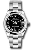 rolex-steel-and-white-gold-datejust-31-watch-domed-bezel-black-roman-dial-oyster-bracelet-2020-release-278240-bkro