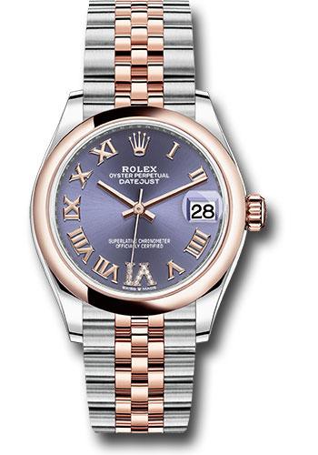 rolex-steel-and-everose-gold-datejust-31-watch-domed-bezel-chocolate-diamond-roman-vi-dial-jubilee-bracelet-278241-aubdr6j