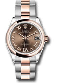 rolex-steel-and-everose-gold-datejust-31-watch-domed-bezel-dark-rhodium-diamond-roman-vi-dial-oyster-bracelet-278241-chodr6o