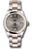 rolex-steel-and-everose-gold-datejust-31-watch-domed-bezel-mother-of-pearl-diamond-dial-oyster-bracelet-278241-dkrhdr6o