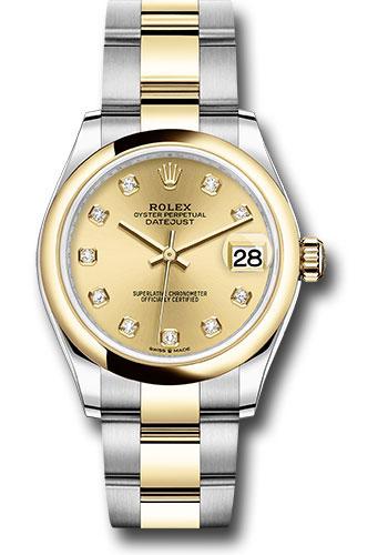 rolex-steel-and-yellow-gold-datejust-31-watch-domed-bezel-champagne-diamond-dial-oyster-bracelet-278243-chdo