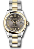 rolex-steel-and-yellow-gold-datejust-31-watch-domed-bezel-dark-grey-diamond-roman-six-dial-oyster-bracelet-278243-dkgdr6o