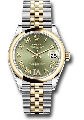 rolex-steel-and-yellow-gold-datejust-31-watch-domed-bezel-olive-green-diamond-roman-six-dial-jubilee-bracelet-278243-ogdr6j