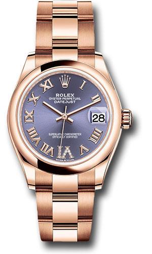 rolex-everose-gold-datejust-31-watch-domed-bezel-aubergine-diamond-six-dial-oyster-bracelet-278245-aubdr6o