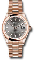 rolex-everose-gold-datejust-31-watch-domed-bezel-rhodium-index-dial-president-bracelet-278245-dkrhip