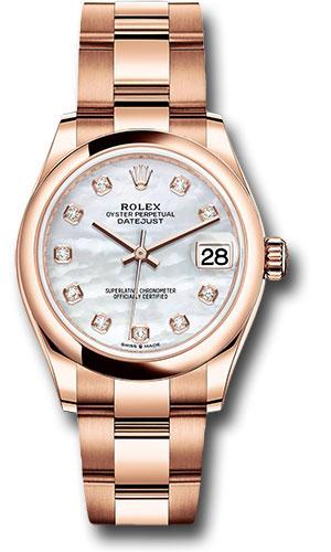 rolex-everose-gold-datejust-31-watch-domed-bezel-silver-diamond-dial-oyster-bracelet-278245-mdo