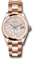 rolex-everose-gold-datejust-31-watch-domed-bezel-diamond-paved-butterfly-dial-oyster-bracelet-278245-pmopbo