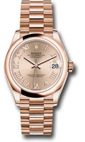 rolex-everose-gold-datejust-31-watch-domed-bezel-rose-roman-dial-president-bracelet-278245-rsrp