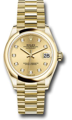 rolex-yellow-gold-datejust-31-watch-domed-bezel-champagne-diamond-dial-president-bracelet-278248-chdp