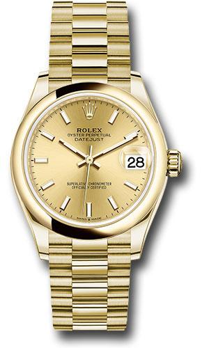 rolex-yellow-gold-datejust-31-watch-domed-bezel-champagne-index-dial-president-bracelet-278248-chip