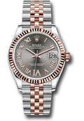 rolex-steel-and-everose-gold-datejust-31-watch-fluted-bezel-mother-of-pearl-diamond-dial-jubilee-bracelet-278271-dkrhdr6j