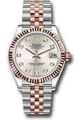 rolex-steel-and-everose-gold-datejust-31-watch-fluted-bezel-rose-diamond-dial-jubilee-bracelet-278271-sdj