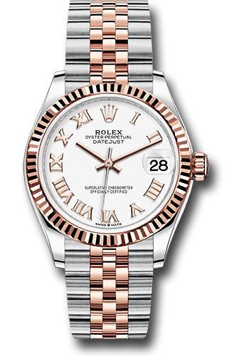 rolex-steel-and-everose-gold-datejust-31-watch-fluted-bezel-rose-index-dial-jubilee-bracelet-278271-wrj