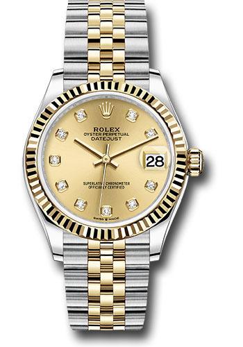 rolex-steel-and-yellow-gold-datejust-31-watch-fluted-bezel-champagne-diamond-dial-jubilee-bracelet-278273-chdj