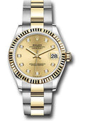 rolex-steel-and-yellow-gold-datejust-31-watch-fluted-bezel-champagne-diamond-dial-oyster-bracelet-278273-chdo