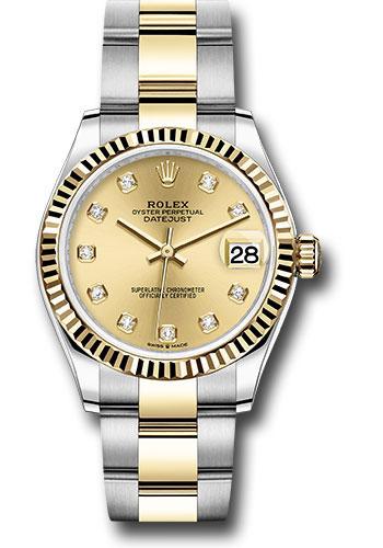 rolex-steel-and-yellow-gold-datejust-31-watch-fluted-bezel-champagne-diamond-dial-oyster-bracelet-278273-chdo